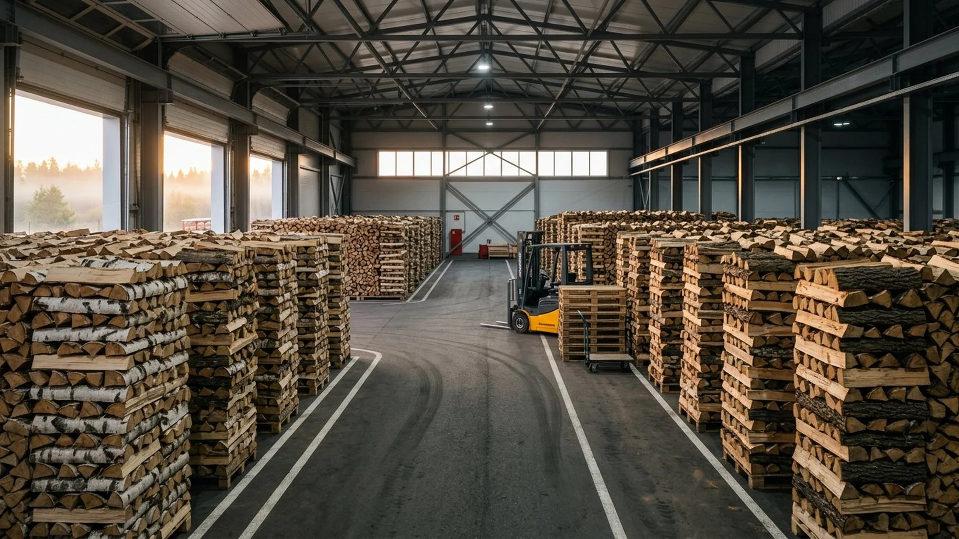 Современный склад дров в Анапе